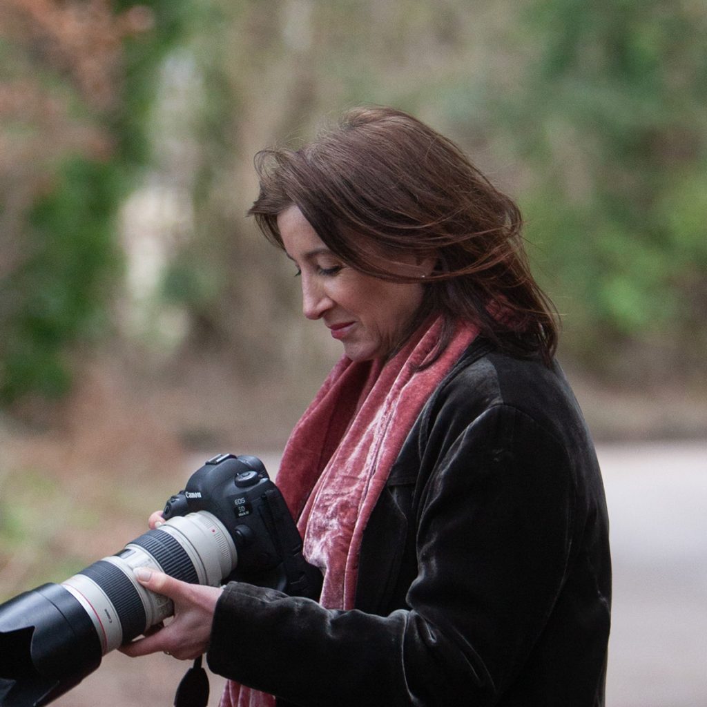 Frances Sutton taking photos