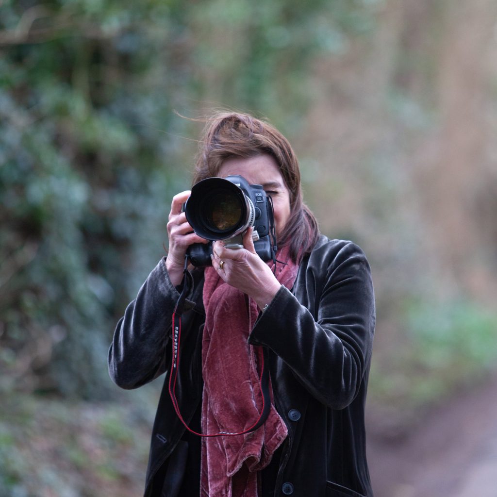 Frances Sutton taking photos